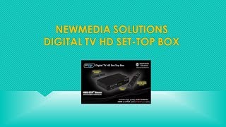 Digital TV NewMedia Solutions Digital TV Set Top box setup [upl. by Raseac]