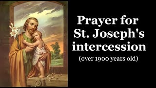 Prayer for St Josephs intercession [upl. by Maisie]