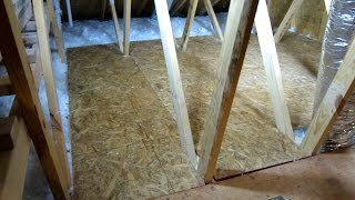 HOW TO CREATE STORAGE SPACE IN YOUR ATTIC PART 2 EASY DIY [upl. by Heddy275]