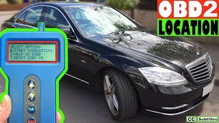 Mercedes SClass OBD2 Diagnostic Port Location [upl. by Analram]