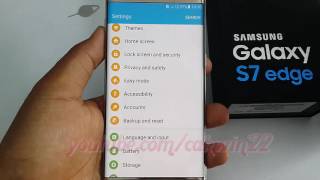 Samsung Galaxy S7 Edge  How to reset network settings [upl. by Werdma908]