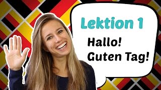 GERMAN LESSON 1 Learn German for Beginners  German Greetings 🤗 [upl. by Nylitsirk]