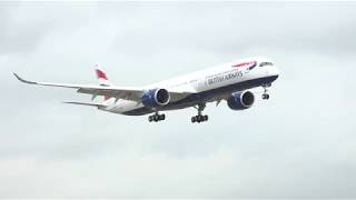 British Airways  Our first A350 landing [upl. by Pentheam]