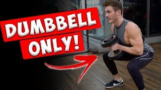 7 Different Leg Exercises with Only Dumbbells  V SHRED [upl. by Alanson]