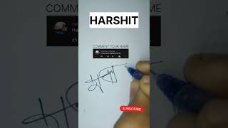 HARSHIT name Signature style Design signaturepro viral [upl. by Anattar]