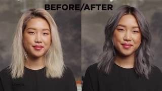 How to dye your hair silver at home with Feria [upl. by Alessig]