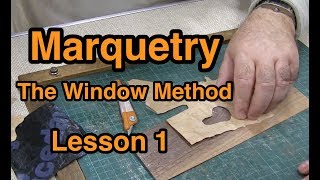 Marquetry Window Method Lesson 1 [upl. by Noiramaj]