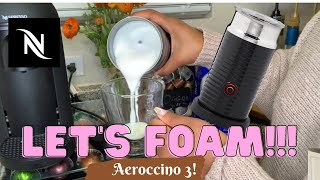 How To Foam Milk With Aeroccino 3 Make Coffee With Foam Tips amp Tricks  Easy Foamed Latte Recipe [upl. by Aicul]