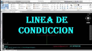 AUTOCAD CIVIL 3D 2018  RED DE AGUA LINEA DE CONDUCCIÓN [upl. by Som]