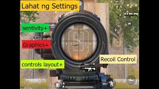 Sensitivity  Controls  Recoil  Graphics  PUbg Mobile TAGALOG [upl. by Avril]