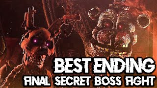 FNAF Security Breach TrueGoodBest Ending  FINAL Secret Afton Boss Fight [upl. by Eralcyram]