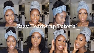 EASY HEADWRAP TUTORIAL How to 6 Styles  TheLifestyleLuxe [upl. by Eednak]