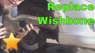 How to Replace the Wishbone Control Arm Ball Joint [upl. by Alick]