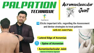 ACROMIOCLAVICULAR JOINT PALPATION  AC Joint  MADE EASY [upl. by Hecht]