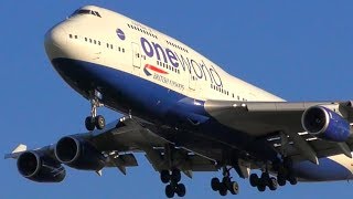 35 BIG PLANES Landing at London Heathrow  A380 747 777  Heathrow Airport Plane Spotting [upl. by Ecnerwaled]