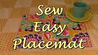 Sew Easy Placemats  The Sewing Room Channel [upl. by Allenod]