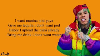 6IX9INE  YAYA EnglishLyrics🌈 [upl. by Anaeel]