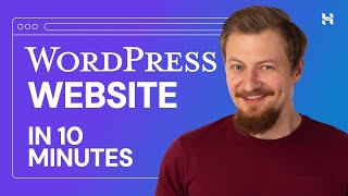 How to Create a WordPress Website in 10 Minutes Using Hostinger [upl. by Daj430]