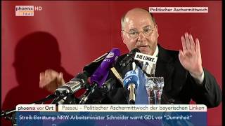 Politischer Aschermittwoch der Linken Rede von Gregor Gysi am 18022015 [upl. by Harikahs]