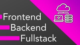 Frontend vs Backend vs Fullstack Web Development  What should you learn [upl. by Nanreh]