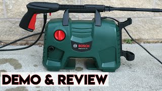 Bosch EasyAquatak 120 High Pressure Washer Review amp Demonstration [upl. by Niroc890]