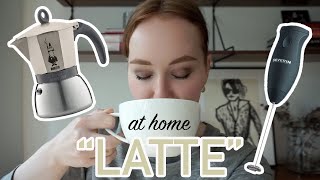 HOW TO MAKE A quotLATTEquot AT HOME moka pot  frother [upl. by Maidie]