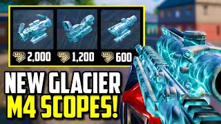 NEW GLACIER SCOPE ATTACHMENTS FOR M416  PUBG Mobile [upl. by Glass]