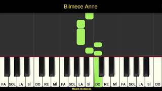 Bilmece Anne Melodika Org Notaları [upl. by Heymann]