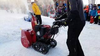 Snöslungetävling 2017 i Kiruna  snowblower race 2017 in Kiruna sweden [upl. by Yeltneb]