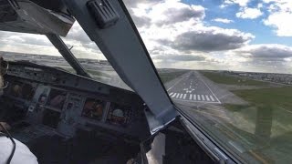 Airbus A321  Cockpit Landing at London Heathrow Airport  Pilots View GoPro [upl. by Izawa382]