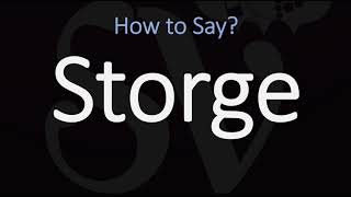 How to Pronounce Storge CORRECTLY LOVE Meaning amp Pronunciation [upl. by Nosremaj638]