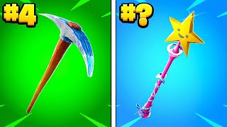 Top 10 Most Popular Fortnite Pickaxes [upl. by Nnaasil]