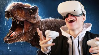 JURASSIC PARK VR SIMULATOR  Jurassic World Aftermath on the Oculus Quest 2 [upl. by Immij941]