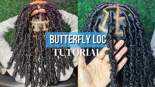 Butterfly Loc Bob Tutorial  How To Make Them Distressed [upl. by Jethro]