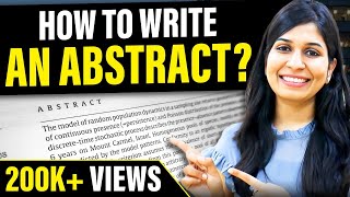 How to write an Abstract  For research paper and project reports [upl. by Erdnaed]