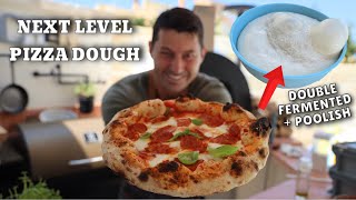 HOW TO MAKE NEXT LEVEL PIZZA DOUGH  DOUBLE FERMENTED  POOLISH [upl. by Oiratno919]