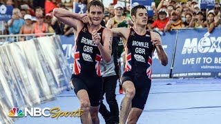 Brotherly love Alistair Brownlee gives up chance at victory to help brother finish  NBC Sports [upl. by Koller]