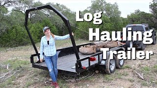 Building A Log Hauling Trailer [upl. by Ciredor]