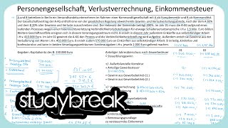 Personengesellschaft Verlustverrechnung Einkommensteuer  Rechtsformbesteuerung [upl. by Nehtan]