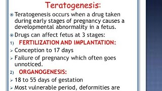 Congenital malformations Teratogenesis [upl. by Ardiedal]