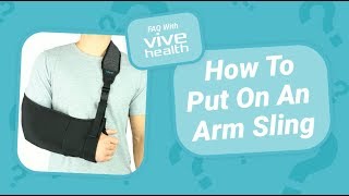 How To Put On An Arm Sling [upl. by Ahsilyt]