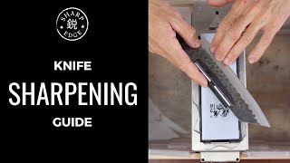 How To Sharpen a Kitchen Knife  Beginners Guide to Knife Sharpening [upl. by Eselahs893]