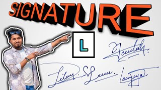 L Signature Style ✅  L Signature Tutorial  A to Z signature Ideas  Episode  12 [upl. by Seraphim]