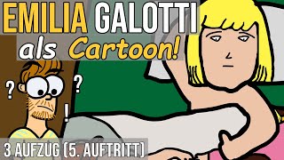 Emilia Galotti Lessing als Cartoon 3 Aufzug 5 Auftritt [upl. by Beshore]