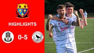 Caerleon 05 Cwmbrân Town  Gwent FA Senior cup  Quarter final highlights [upl. by Aikan]