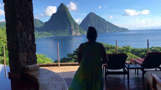 Jade mountain sun sanctuary room tour st Lucia [upl. by Nyllek569]