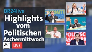 Politischer Aschermittwoch Die Höhepunkte  BR24live [upl. by Bomke795]