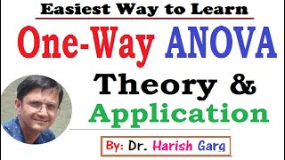 Lecture 1 OneWay ANOVA  Theory amp Applications [upl. by Idnim]