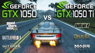 GTX 1050 vs GTX 1050 Ti Test in 7 Games [upl. by Nayb]