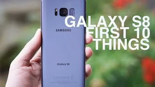 Galaxy S8 First 10 Things to Do [upl. by Congdon122]